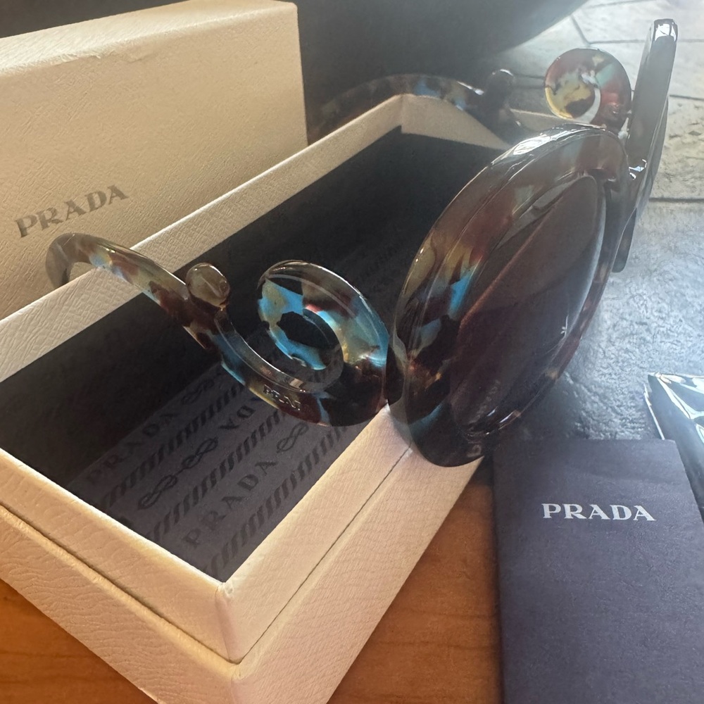 Prada Women's Tortoise Shell Sunglasses - Picture 4 of 11